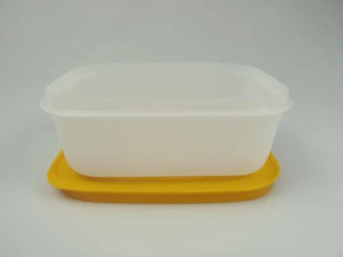 Miniatura 3 de Tupperware Recipientes para congelador de 15.2 fl oz en blanco naranja con tapa
