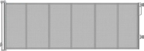 Miniatura 23 de Reinforced 120" Extra Wide Retractable Baby Gates for Stairs, Mesh Saftey Gate for Pets, 10 Foot Retractable Dog Gate, No Drilling, One-Hand