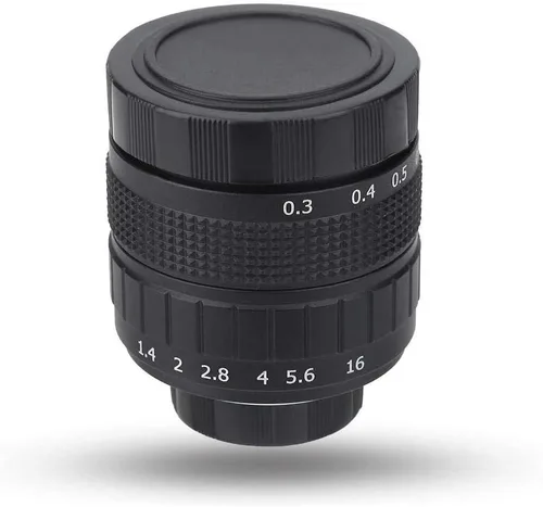 Miniatura 7 de Lente de CCTV para montaje C, lente de TV de circuito cerrado de 1.969 in f/1.4, lentes focales fijas manuales, accesorio para cámara de fotografía
