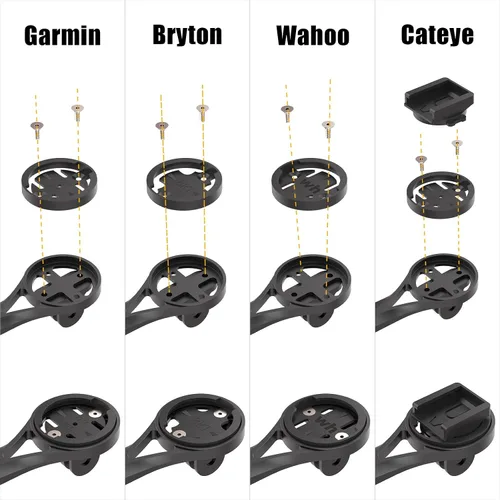 Miniatura 7 de Soporte para computadora de bicicleta, soporte frontal para bicicleta para manillar de bicicleta integrado, compatible con bicicletas de carretera