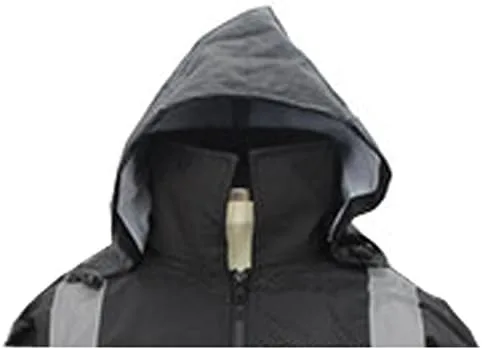 Miniatura 3 de First Class Chaqueta impermeable resistente al agua de alta visibilidad y pantalón con rayas reflectantes