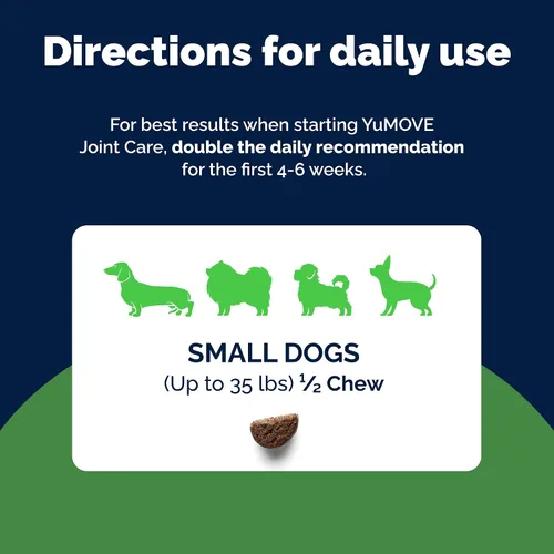 Miniatura 9 de YuMOVE Suplemento para Cadera y Articulaciones para Perros - Con Glucosamina Condroitina, Mejillón de Labios Verdes, Ácido Hialurónico y Suplemento