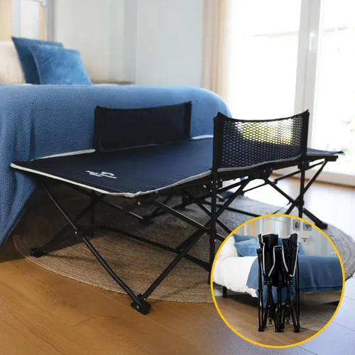 Miniatura 3 de Cama de Cuna para Niños Pequeños: Cuna Plegable Portátil para Viajes, Camping y para Niños, Ideal para Exteriores y Huéspedes Jóvenes en Casa. Cama