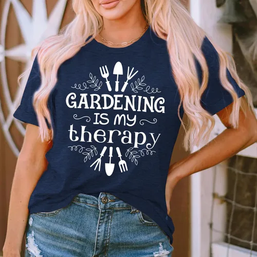 Miniatura 24 de MAIHUN Camisas de jardín para mujer, camiseta para amantes de las plantas, camiseta gráfica de jardinería, camisetas de regalo de jardinero