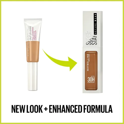 Miniatura 8 de Maybelline Super Stay - Maquillaje corrector líquido, corrector de cobertura completa, hasta 30 horas de duración, resistente a la transferencia, SS