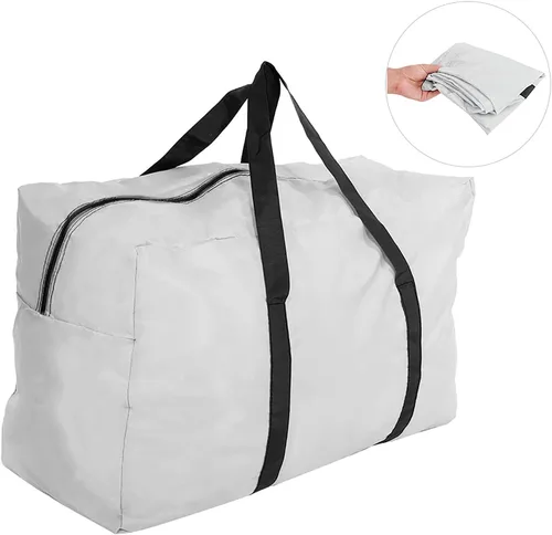 Miniatura 9 de VGEBY Bolsa inflable para kayak, bolsa de transporte plegable grande para kayak/barco/canoa, mar, pesca, rafting, natación, campamento (gris)