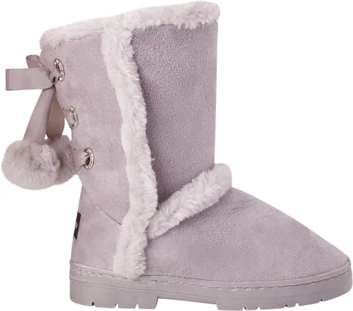 Miniatura 3 de bebe Girls Fur Trim Winter Boots with Back Lace Pom-Poms (ToddlerLittle GirlBig Girl)