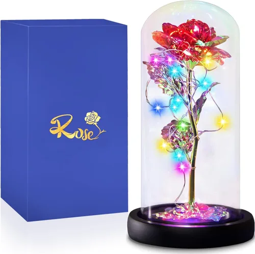 Miniatura 16 de Regalos de Cumpleaños de Rosa Flor de Mariposa Azul - Regalos para Mujeres para Ella Día de San Valentín Día de las Madres Aniversario Navidad