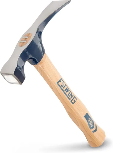 ESTWING Bricklayer's/Mason Hammer - Herramienta de mampostería de 21 onzas fabricada en Estados Unidos con cabeza de acero forjado y mango de madera