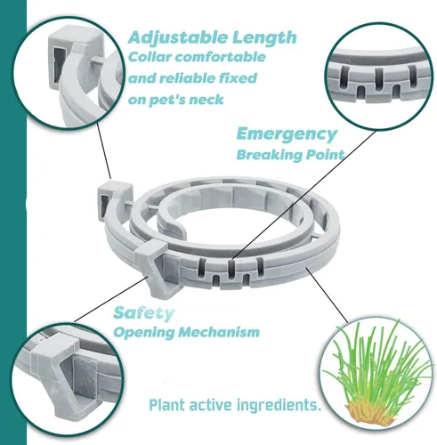 Miniatura 4 de Collar natural para pulgas y garrapatas para cachorros, proporciona protección de 24 meses, control seguro de plagas, impermeable y fuerte, incluye