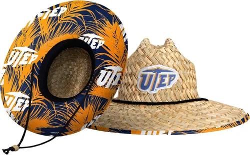 Miniatura 54 de FOCO - Sombrero de paja con logotipo de equipo universitario de NCAA y estampado floral para hombre TEAM LOGO