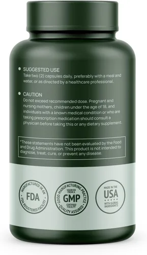 Miniatura 2 de HMS Nutrition Resveratrol 1400 mg por porción — 120 cápsulas veganas Trans‑resveratrol de alta potencia con acai, semilla de uva y té verde