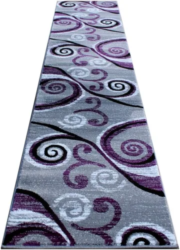 Miniatura 17 de Masada Rugs, Stephanie Collection - Alfombra de área moderna y contemporánea, 1100, turquesa, gris, blanco, negro (2 pies x 3 pies)