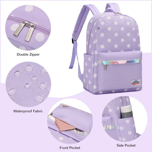 Miniatura 29 de Mygreen - Mochila escolar con bonitos diseños para niños y niñas, 11.5 x 15.7 x 5.1 pulgadas