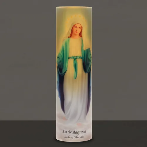 Miniatura 6 de Stonebriar Señora de los milagros LED sin llama Devocional (paquete de 2)