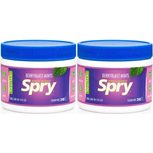 Miniatura 17 de Spry Xylitol Berry Blast - Caramelos sin azúcar, promueve la salud oral, aumenta la producción de saliva, detiene el mal aliento, sin OMG, sin
