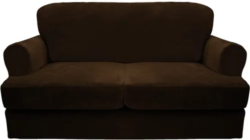 Miniatura 24 de CUCRAF Funda para sofá con cojines de 3 piezas, fundas deslizantes de terciopelo suave y grueso para sofá de la sala de estar, protector de muebles