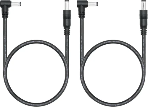 Miniatura 9 de Cable de extensión de ángulo recto CC macho a macho de 1.6 pies, 18 AWG, 90 grados CC, 0.217 in x 0.083 in, adaptador de conector de cable