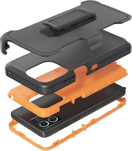 Miniatura 7 de Funda compatible con Moto G Stylus 5G 2023, con funda de clip para cinturón, resistente, a prueba de golpes, protección de cuerpo completo, cubierta