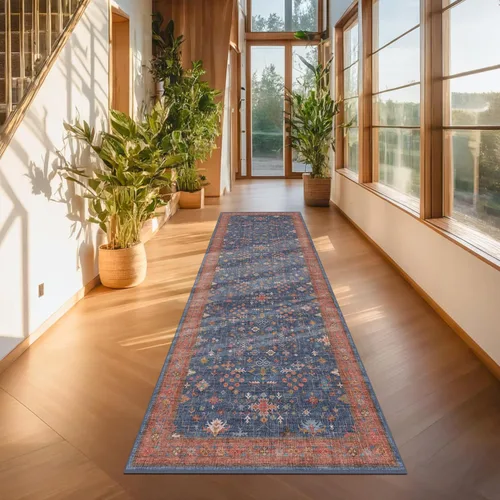 Miniatura 101 de Alfombra Boho Negra para Sala de Estar - Alfombra de Área Lavable de 10x14 Pies, Alfombras de Comedor para Debajo de la Mesa, Alfombra Suave de Pelo