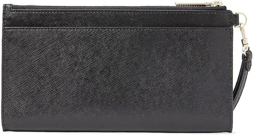 Miniatura 4 de Kate Spade - Cartera para mujer, diseño de Madison, grande, delgada y plegable, Negro -, Muñequera