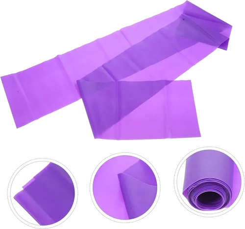 Miniatura 9 de Luxshiny Juego de 3 bandas de resistencia moradas resistentes y elásticas para estirar, pilates, yoga, terapia física, entrenamiento en casa