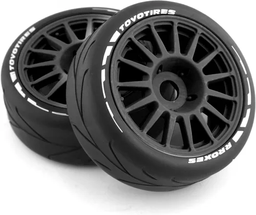 Miniatura 4 de Lifehead 1/8 Escala 4.055 in Diámetro Exterior RC Flat Track Car Rally Coche Neumáticos y llantas para HPI WR8 HSP Hobao ARRMA Redcat Losi Kyosho