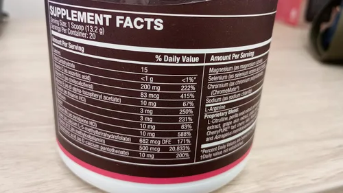 Miniatura 9 de Life's Fortune L Arginine L Citrulina Suplemento en polvo Suplemento de óxido nítrico de alta potencia con sabor a cereza natural