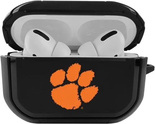 Miniatura 26 de Funda negra duradera para Apple AirPods Pro (1ª/2ª generación) con mosquetón - Alabama Crimson Tide