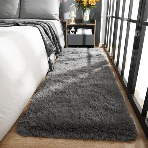 Miniatura 42 de Ompaa Alfombra esponjosa, alfombra mullida súper suave para dormitorio, sala de estar, alfombra grande de felpa de 6 x 9 pies, alfombra de pelo