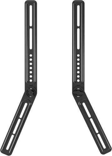 Miniatura 9 de Soporte de montaje universal para barra de sonido para encima/debajo del televisor, se adapta a televisores de 23-65 pulgadas, hasta 22 libras por