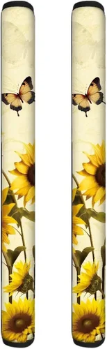 Miniatura 28 de DISNIMO Juego de 2 fundas para manijas de puerta de refrigerador con diseño floral de mariposa azul, protector de decoración de electrodomésticos