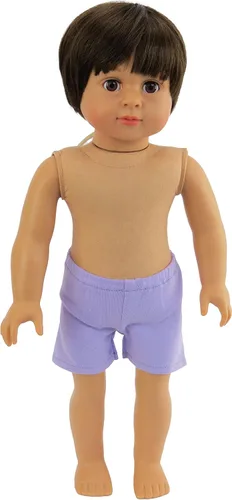 Miniatura 4 de Muñeca de vinilo posable de 18 pulgadas "Charlotte" de American Fashion World con cabello rojo y ojos azules Muñeca desnuda Calidad y diseño