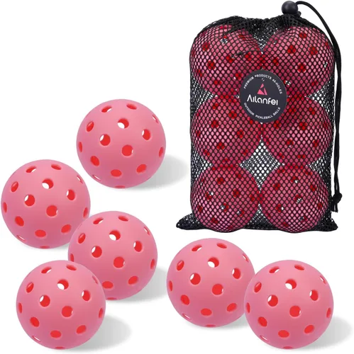 Miniatura 14 de Pickleball Balls 6 Pack 12 Pack- 40 Holes Outdoor Pickleball with Bag, Perfectly Balanced, High Bounce, Crack-Resistance，USAPA Standard - Multiple