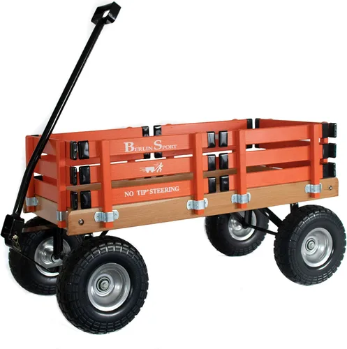 Miniatura 8 de Carreta Deportiva Berlin Flyer - Modelo F410 - Fabricada por Amish en Ohio, EE. UU. - Neumáticos antipinchazos de 10 pulgadas (Azul)