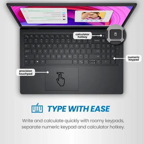 Miniatura 4 de Dell Inspiron Laptop con pantalla táctil FHD de 15.6 pulgadas, Intel Core i5 de 13ª generación, RAM DDR4 de 12 GB, almacenamiento de 1 TB