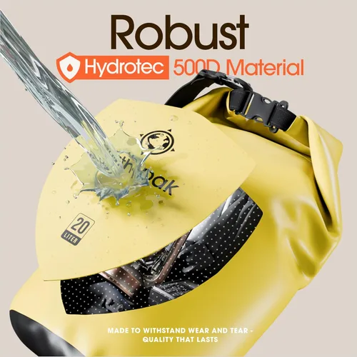 Miniatura 4 de Earth Pak Bolsa Seca Impermeable - Mochila Impermeable de Cierre Enrollable Superior Mantiene el Equipo Seco para Kayak con Funda Impermeable