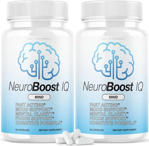 (2 unidades) Neuro Boost IQ Suplemento Brain Pills Mind Ben Carson Neurobooster Neuroboostiq (120 cápsulas)