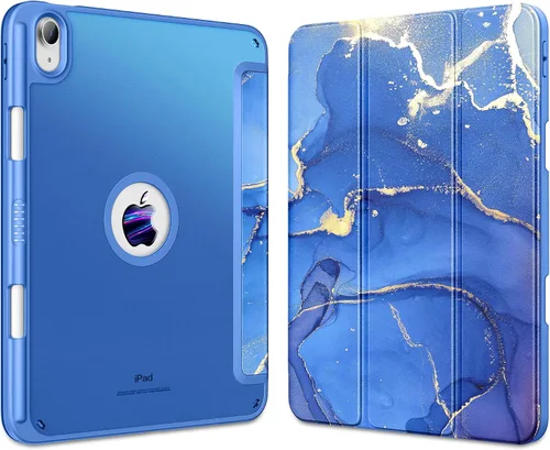 Miniatura 28 de DTTOCASE - Funda para iPad de 10.ª generación de 2022, 10.9”, reverso transparente y marco de poliuretano termoplástico antigolpes