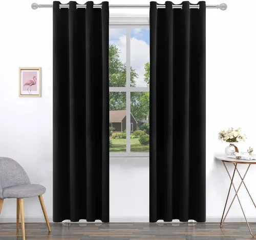Miniatura 69 de Pickluc Cortinas Opacas Azul Marino para Sala de Estar, Cortinas Bloqueadoras de Luz con Ojales, Aislamiento Térmico, Reducción de Ruido, 52 Azul