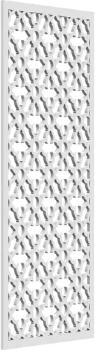 Miniatura 151 de Madison Paneles de pared decorativos de madera con calado, 9 3/8 pulgadas de ancho x 24 3/8 pulgadas de alto x 3/8 de alto, roble rojo rojo (Red Oak)