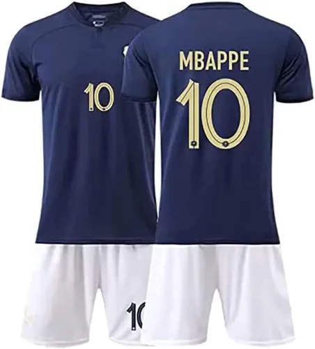 Camiseta de fútbol de FranciaPortugalArgentina 2022 para la Copa del Mundo de secado rápido, transpirable, para hombres, mujeres, niños y mujeres