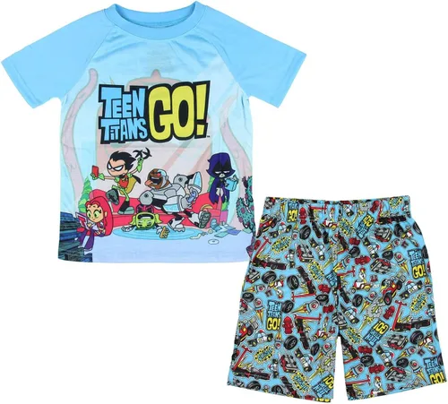 Miniatura 2 de Teen Titans Go. Corto Pajama Big Boys Chill 2 piezas