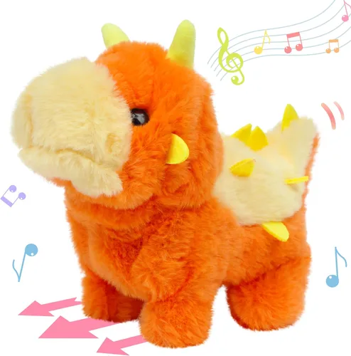 Miniatura 7 de Hopearl - Juguete de peluche electrónico interactivo de unicornio con sonidos y movimientos, camina y tiene un cuerno luminoso; regalo para niños