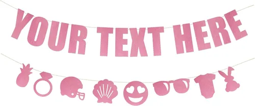 Miniatura 15 de Rad Novelty - Cartel con texto en inglés «Your Text Here» – Cartel divertido y grosero para personalizar tu fiesta Cartel personalizado con texto