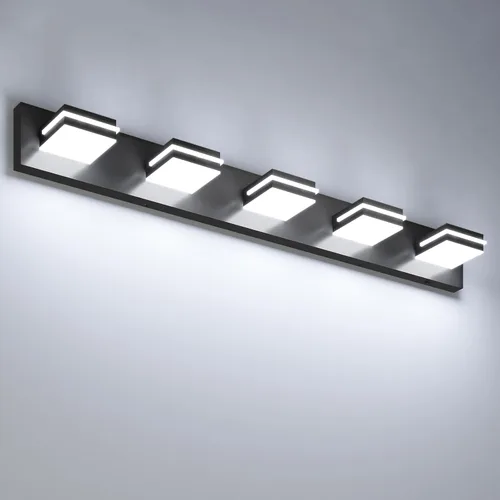 Miniatura 17 de VOLISUN 5CCT Lámparas de Baño sobre Espejo, Regulables, Cabezal Giratorio 360°, 24 pulgadas, 3 Lámparas de Tocador de Baño, Luces LED de Tocador
