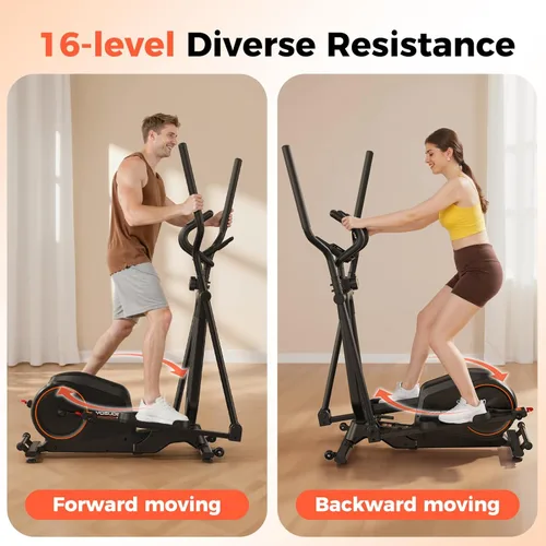 Miniatura 8 de YOSUDA Foldable Elliptical Exercise Machine for Home,15IN Stride Compact Folding Elliptical Training Machine Only 2 sq ft for Small Spaces