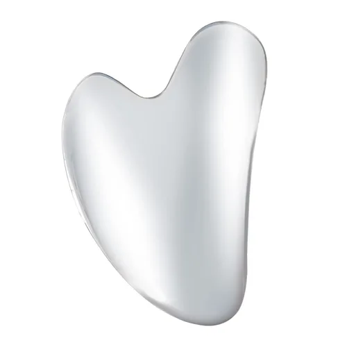 Gua Sha Herramienta facial de acero inoxidable, tabla de masaje para relajación de spa en casa y cuidado diario de belleza herramienta de raspado