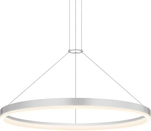 Miniatura 9 de Sonneman Corona - Anillo colgante LED regulable de 16 pulgadas para isla de cocina, comedor o sala de estar, aluminio satinado brillante Aluminio