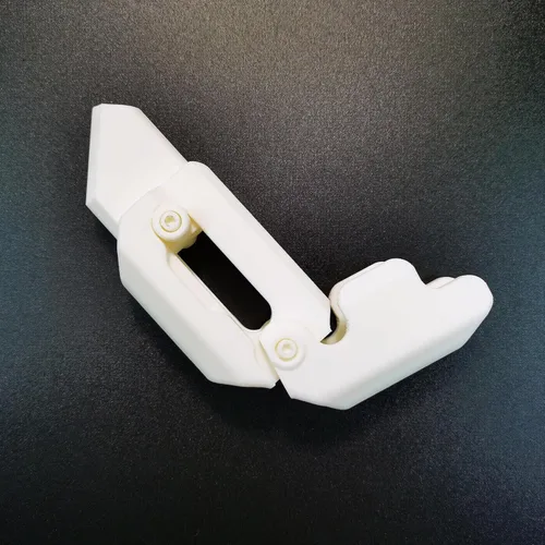 Miniatura 4 de Cuchillo de gravedad impreso en 3D, juguete para ansiedad, cuchillo de nabo, mini juguetes para ansiedad para adultos y adolescentes (blanco)